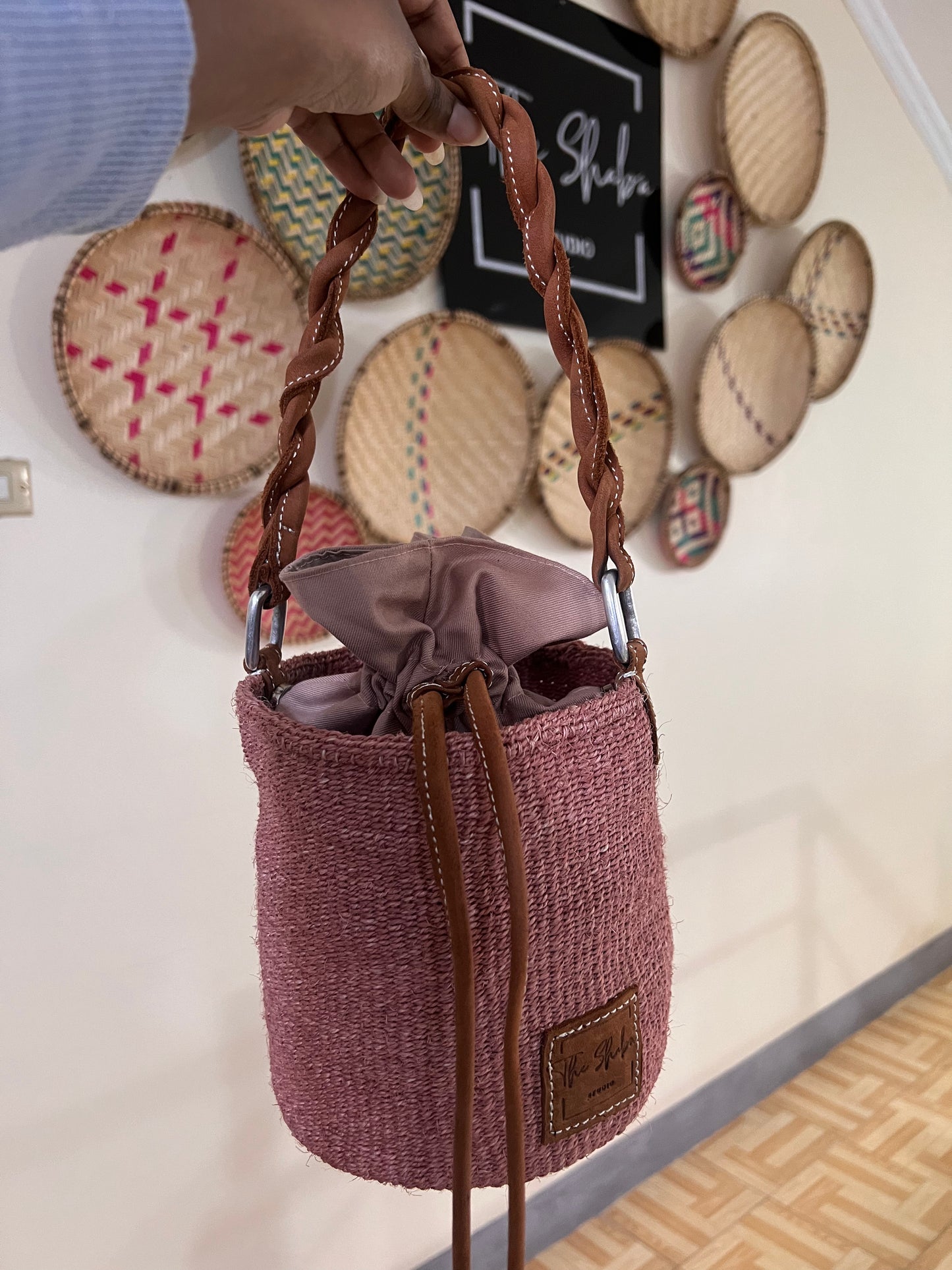Dusty Rose Bucket Bag