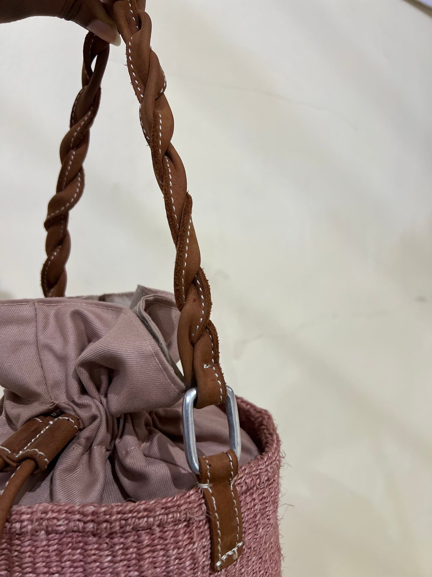 Dusty Rose Bucket Bag